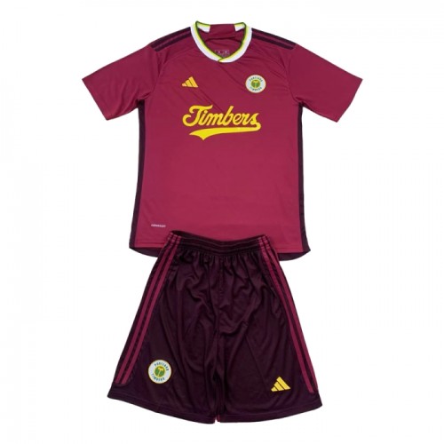 Conjunto Portland Timbers Equipamento Terceiro 2024-25 - Criança Conjunto Portland Timbers Equipamento Terceiro 2024-25 - Criança